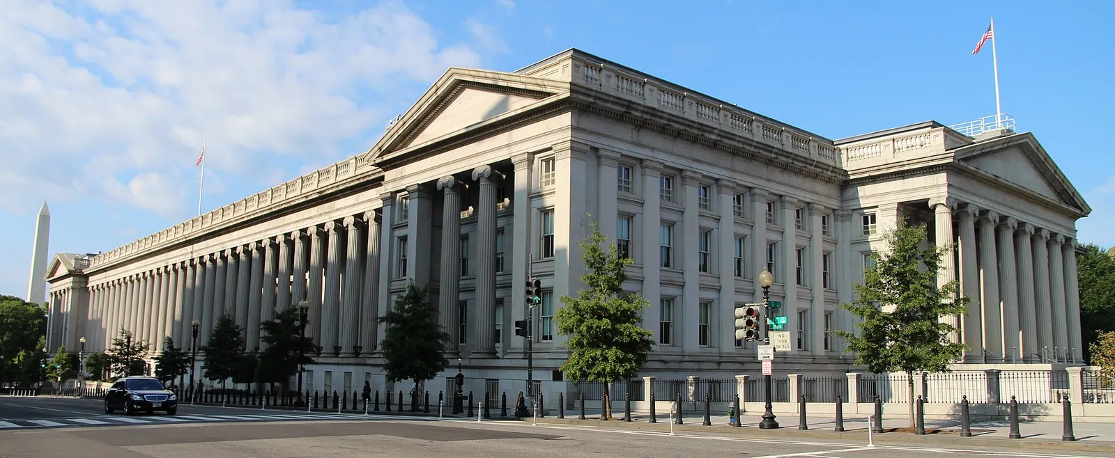 The U.S. Department of the Treasury building in Washington