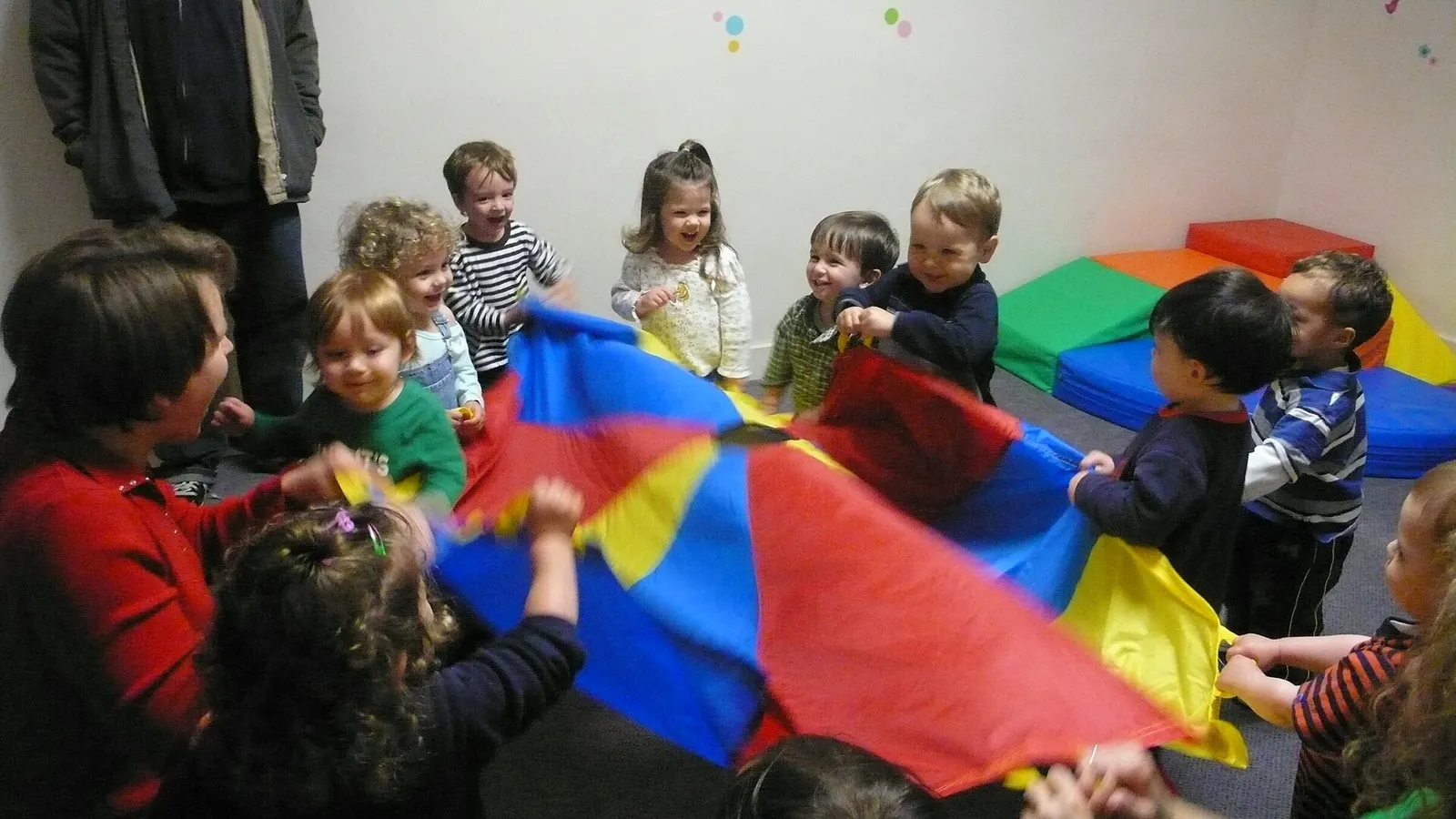 Young children at a daycare center