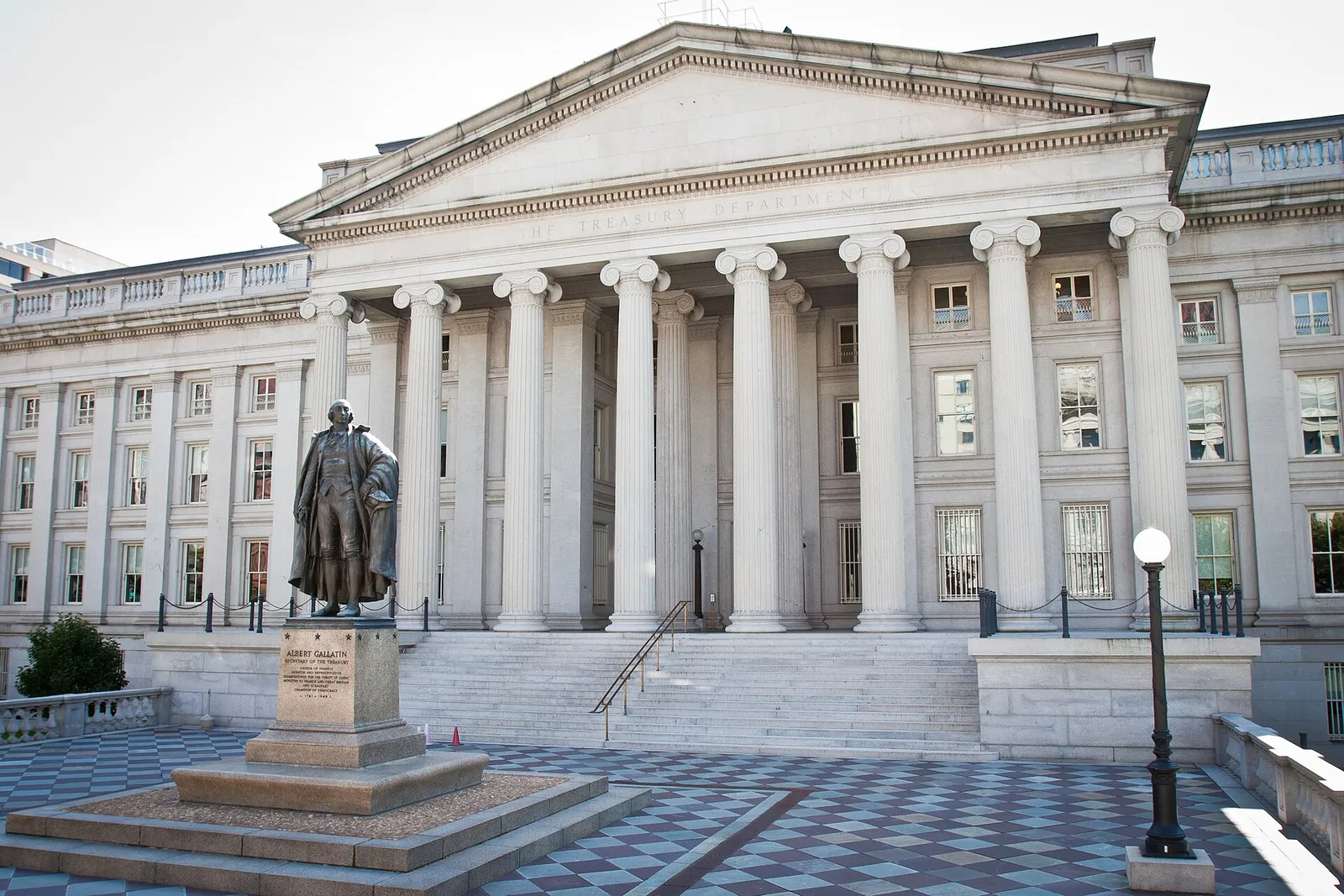 The United States Treasury building in Washington