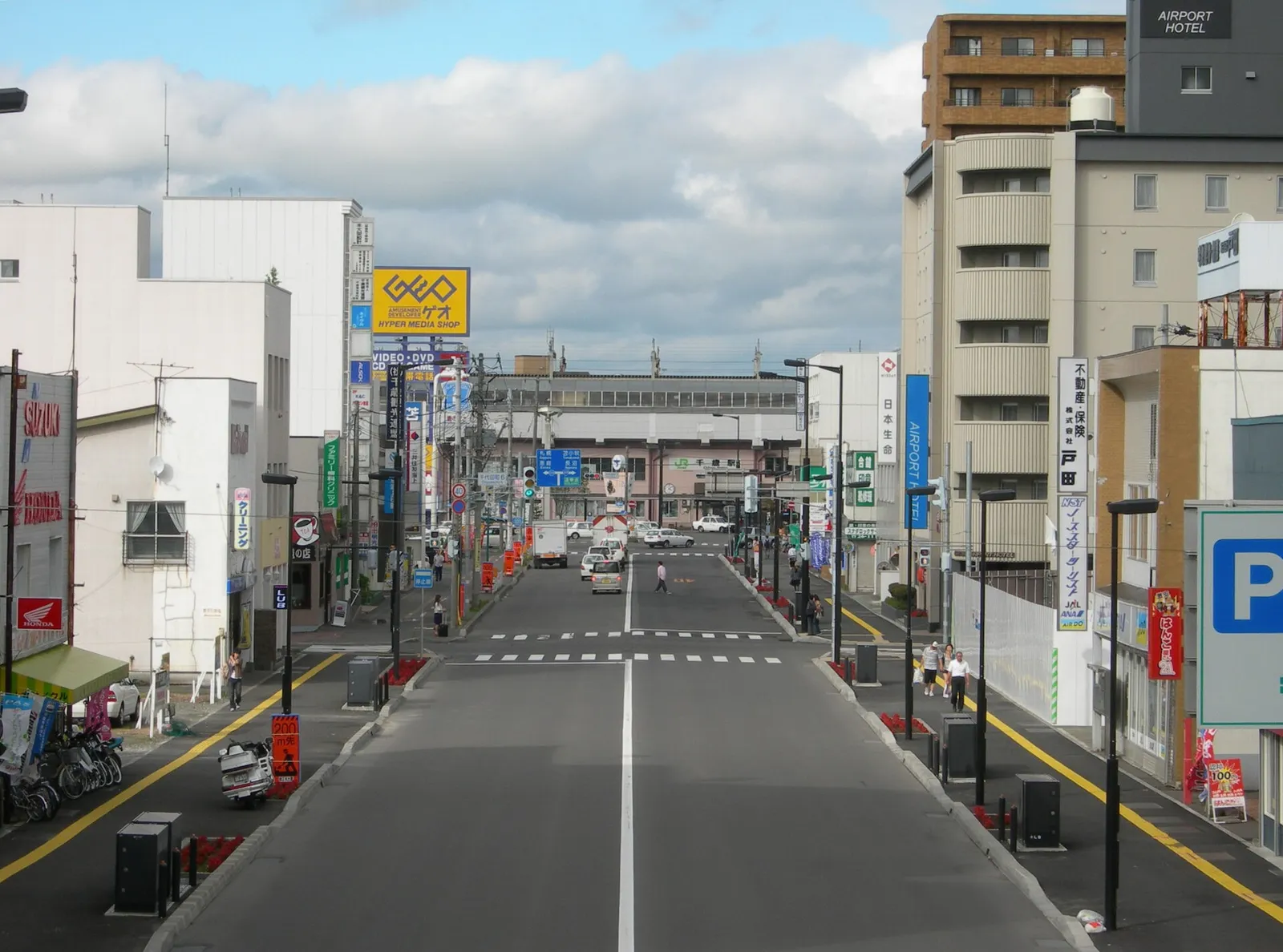 A street in Chitose, Hokkaido, the city where Rapidus is building its fab