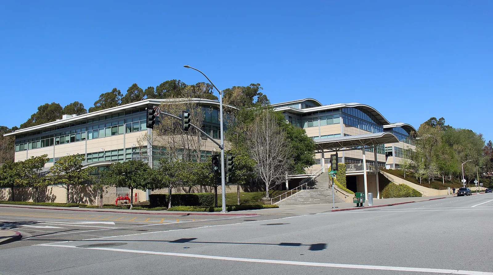 The office building at 901 Cherry Avenue in San Bruno, YouTube's longtime headquarters