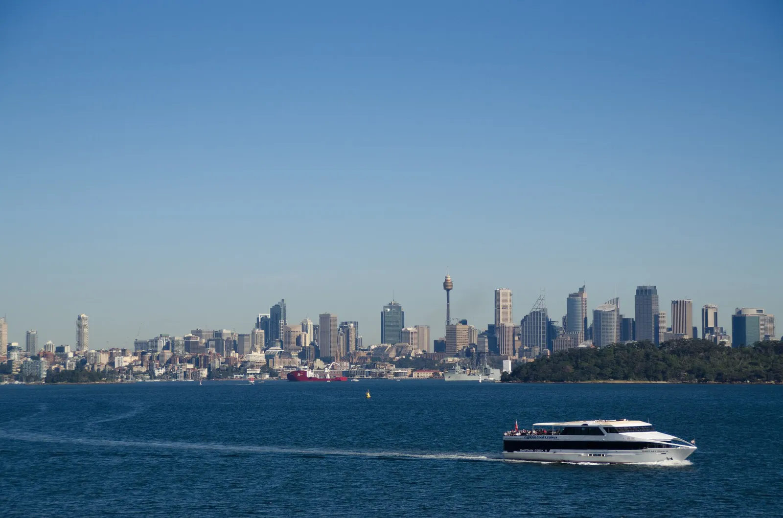 The Sydney business-district skyline