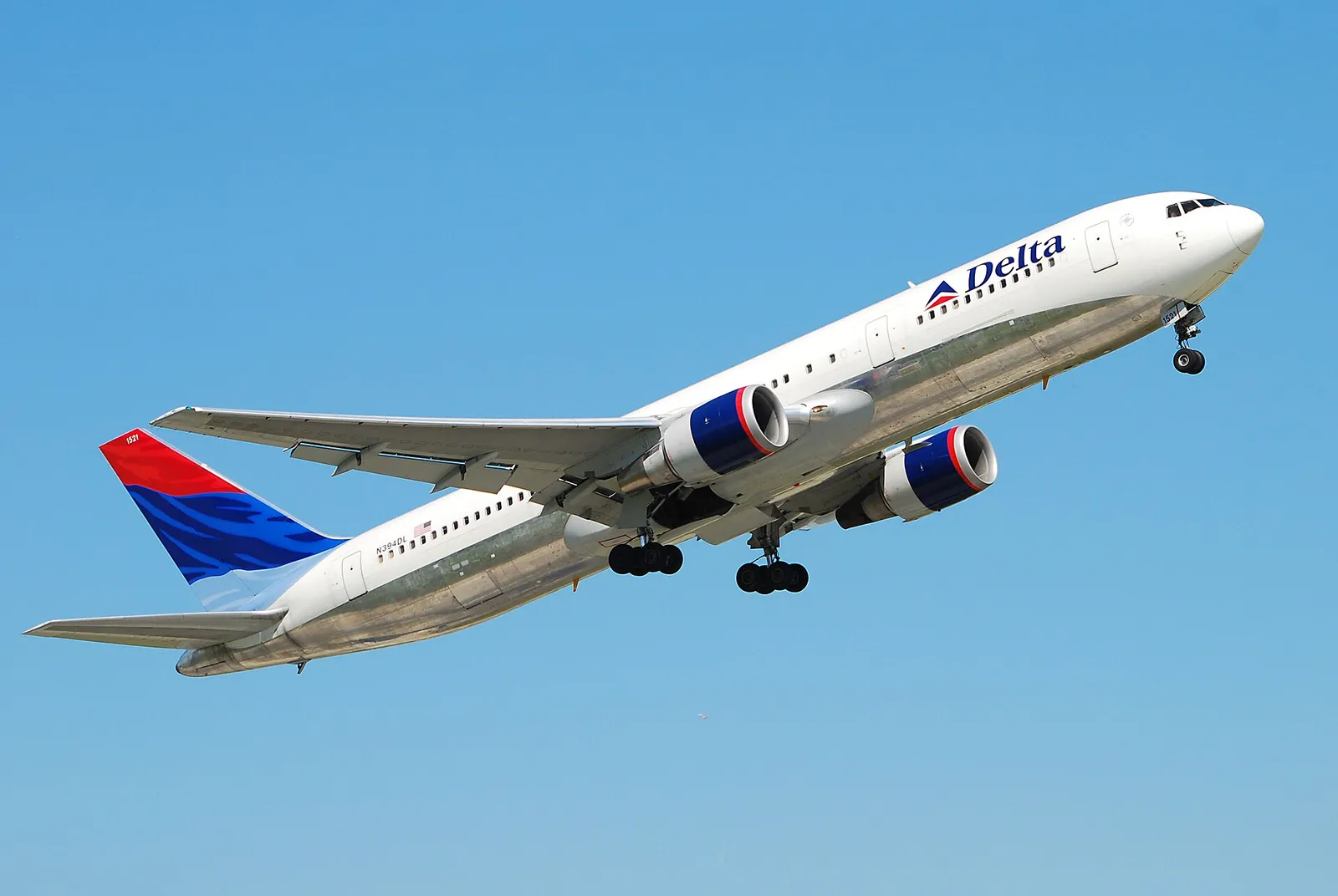 A Delta Air Lines Boeing 767 aircraft