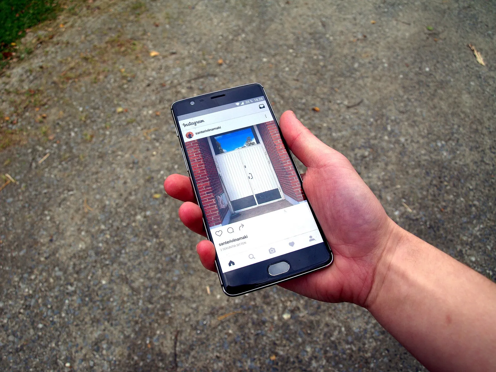 The Instagram app open on a smartphone