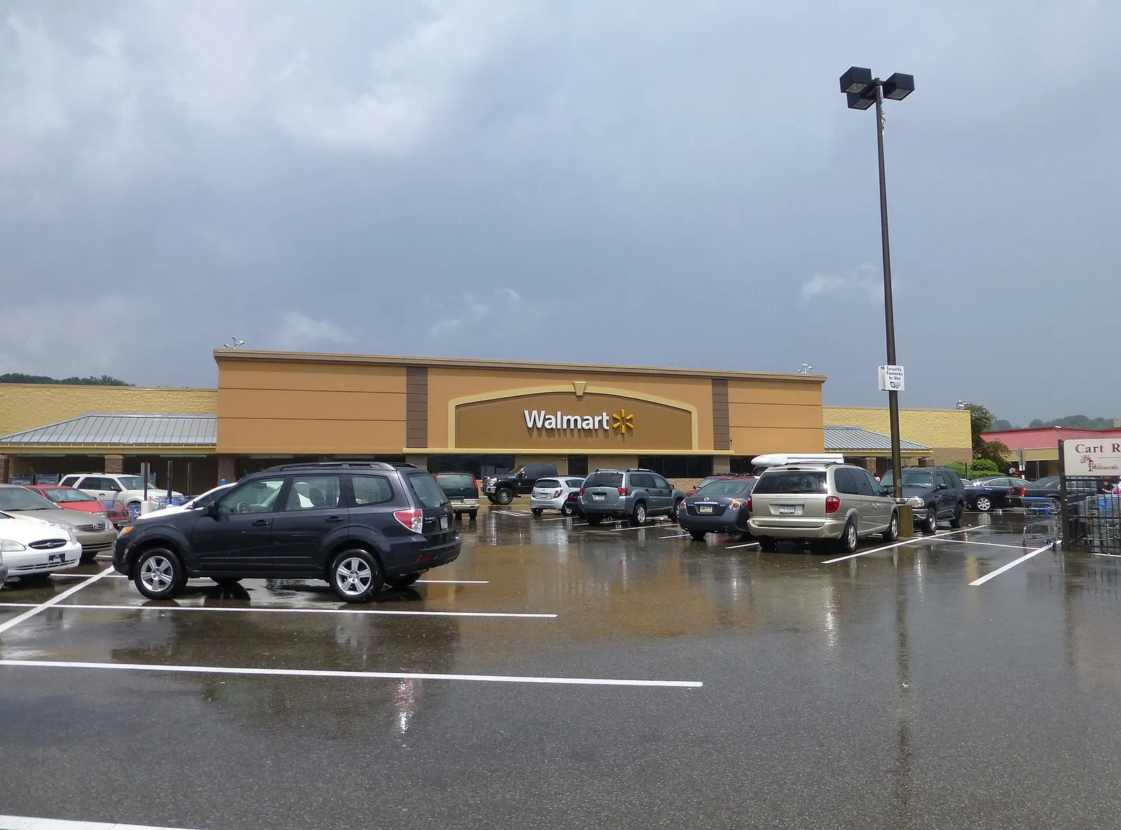 The exterior of a Walmart store in Pittsburgh