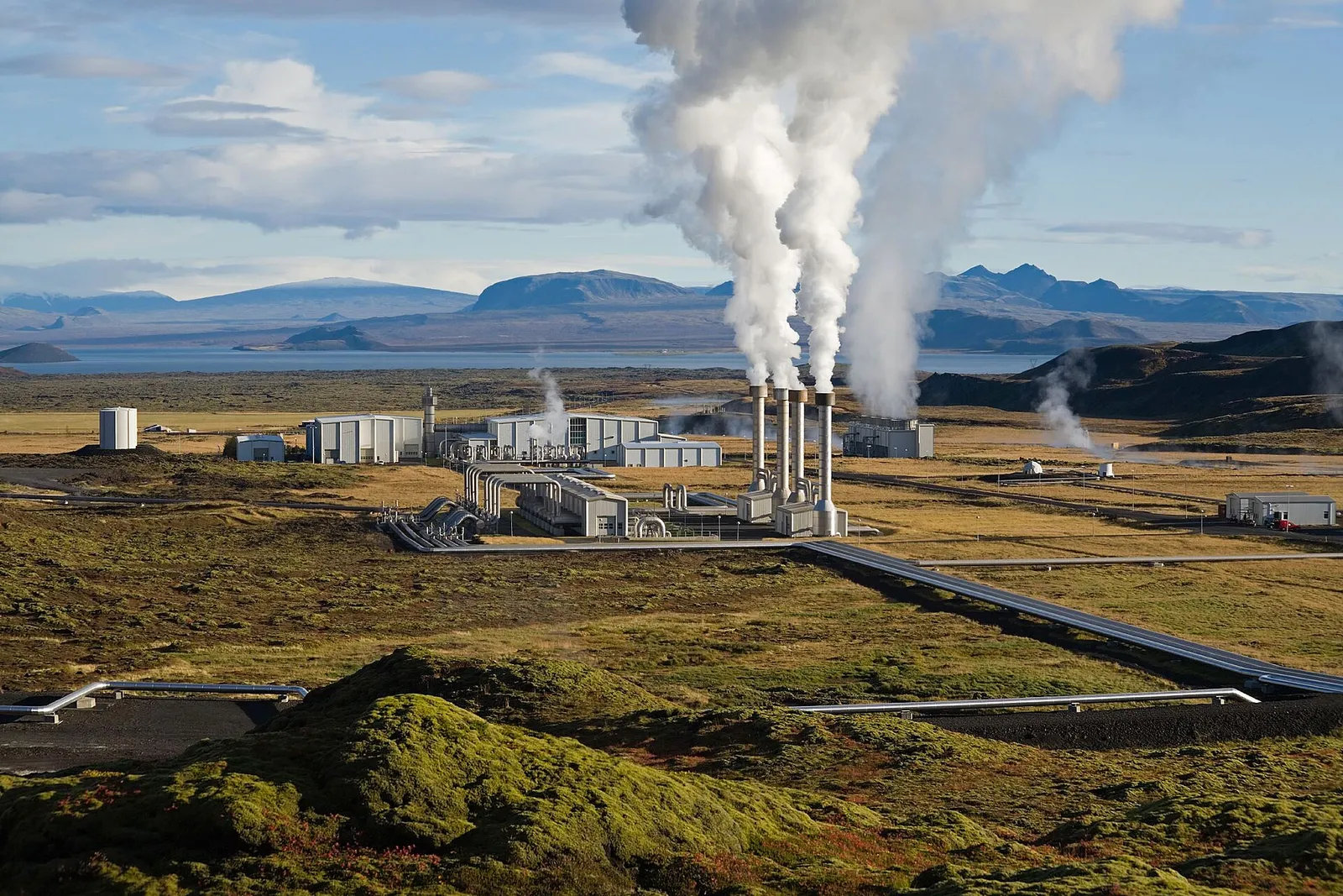 A geothermal power plant