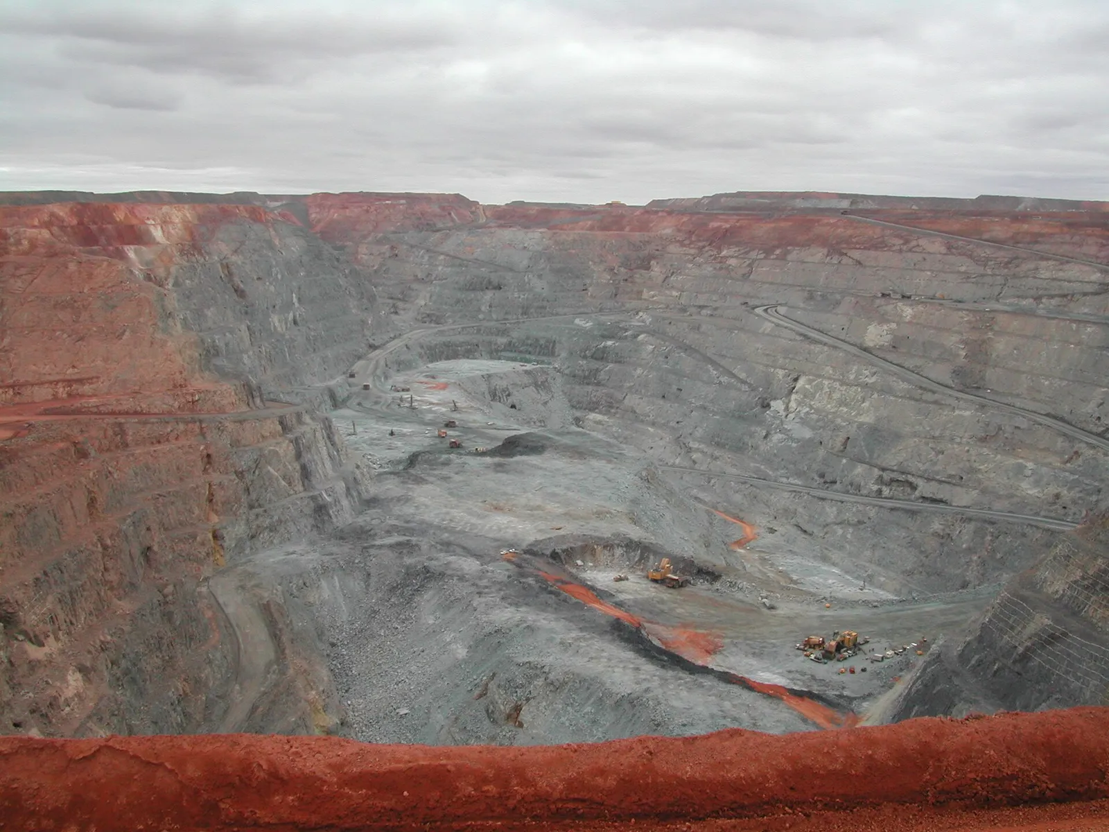 An open-pit gold mine in Western Australia