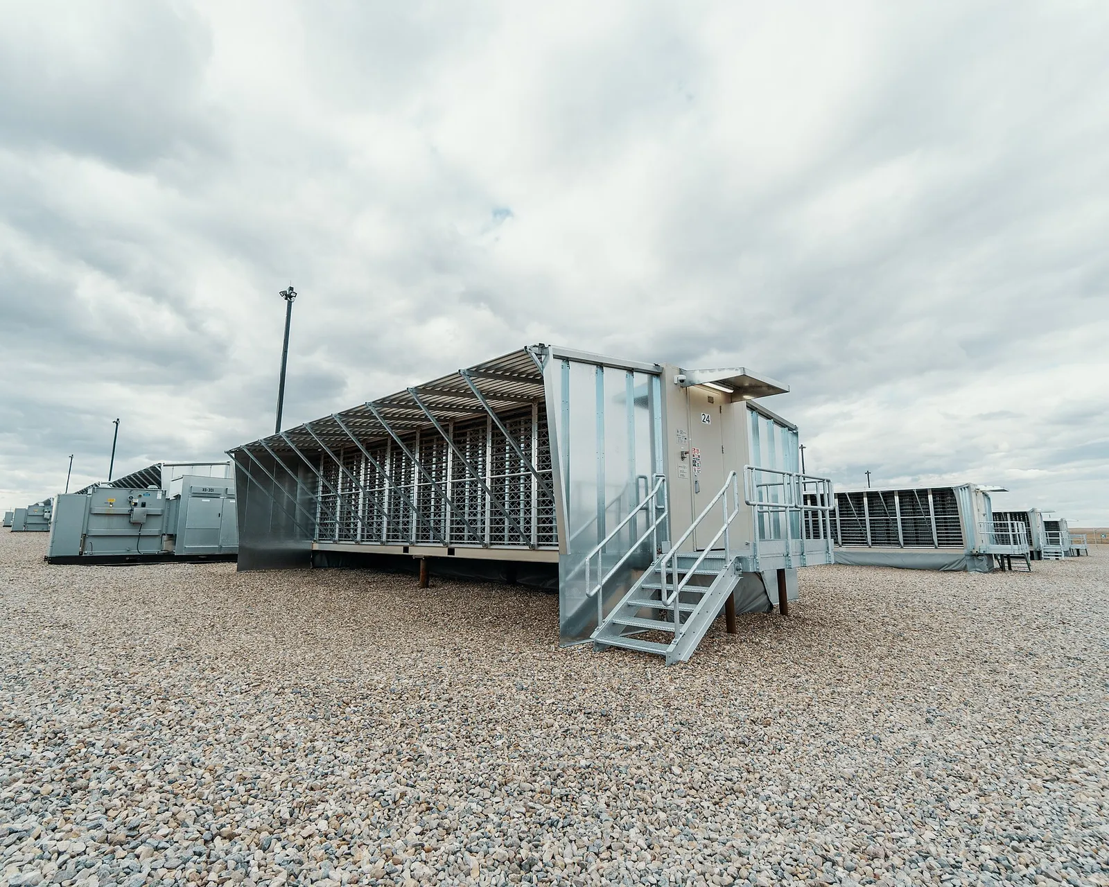 A Hut 8 bitcoin mining facility in Medicine Hat, Alberta